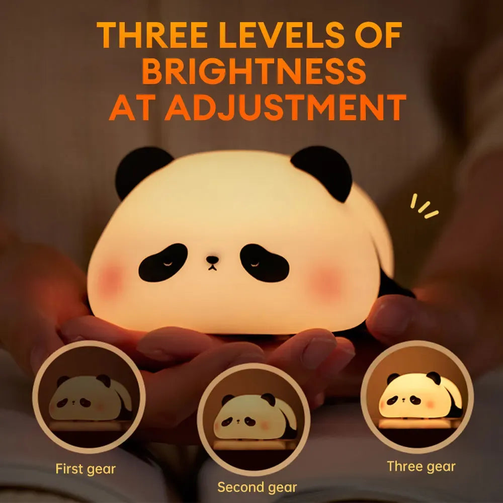 Cute Panda Silicone Night Light