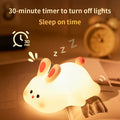 Cute Rabbit Silicone Lamp Soft Touch Night Light