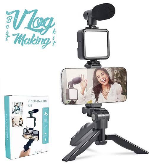 AY-49 VIDEO MAKING TRIPOD KIT FOR VLOGGING.