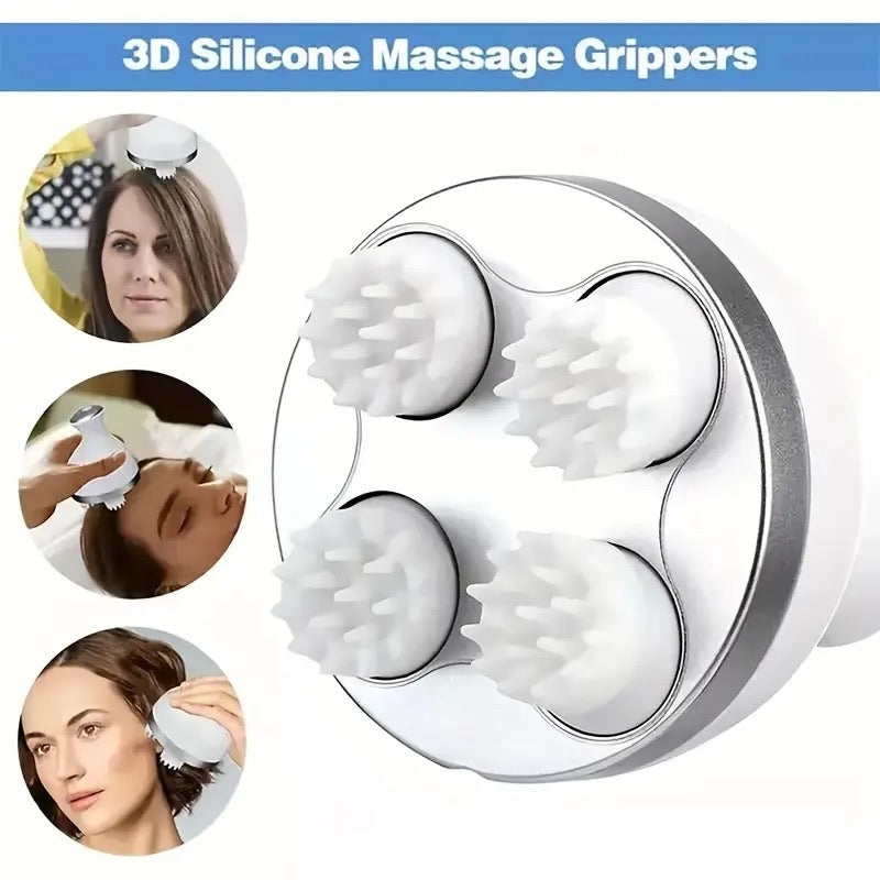 Smart Electric Scalp Massager With Soft Silicone Massage Heads.