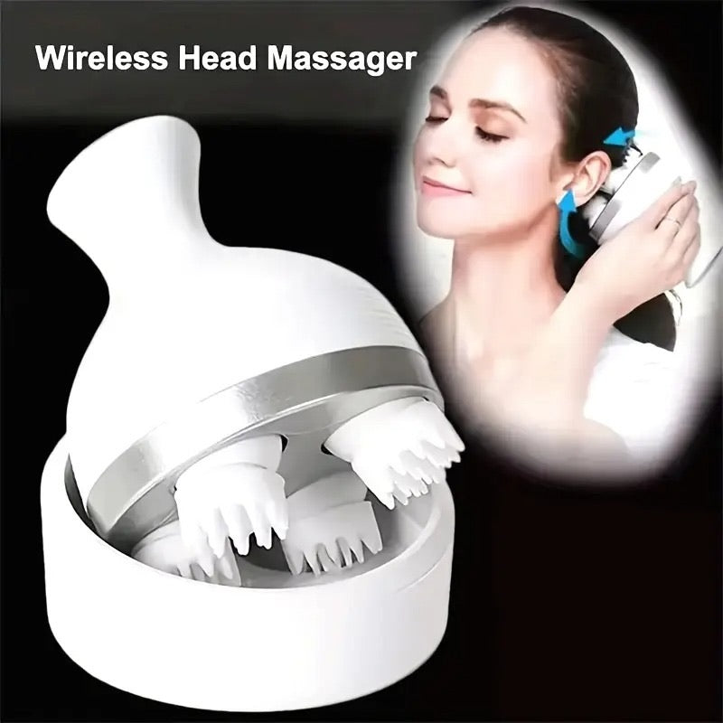 Smart Electric Scalp Massager With Soft Silicone Massage Heads.